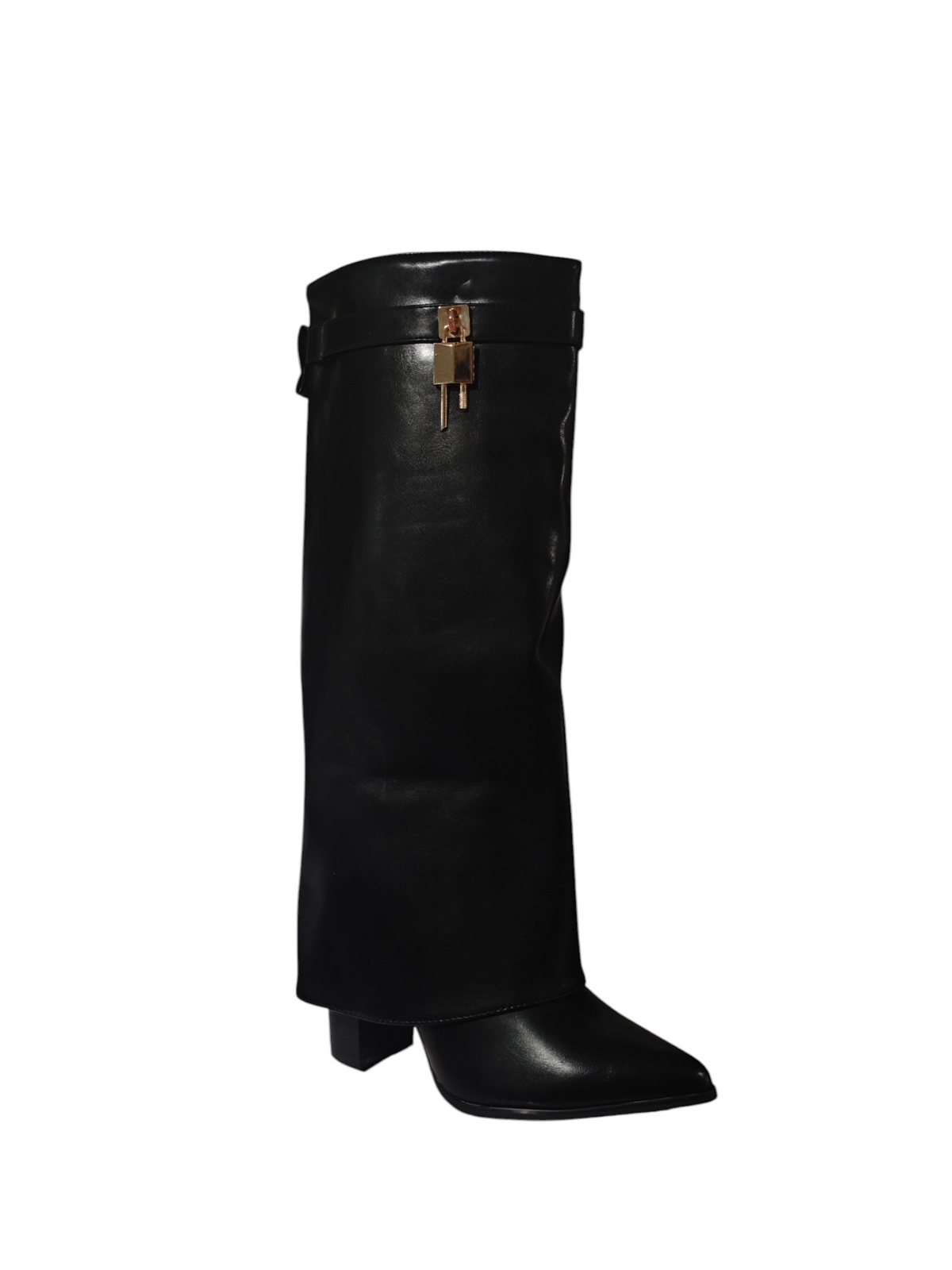 Botas Altas Cuero Tacón