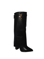 Botas Altas Cuero Tacón