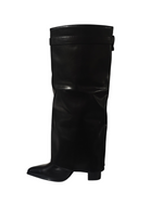 Botas Altas Cuero Tacón