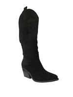 Botas Altas Bordadas Terciopelo