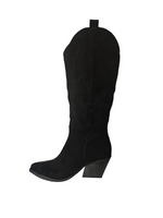 Botas Altas Bordadas Terciopelo