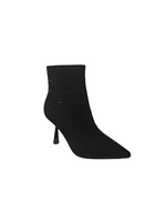 Botines Tacón Fino Tira Brillos
