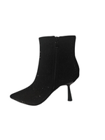 Botines Tacón Fino Tira Brillos