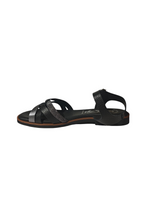 Sandalias Planas Tiras Cruzadas Brillo