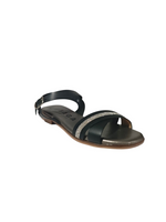 Sandalias Planas Pala Cruzada Brillo