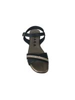 Sandalias Planas Pala Cruzada Brillo