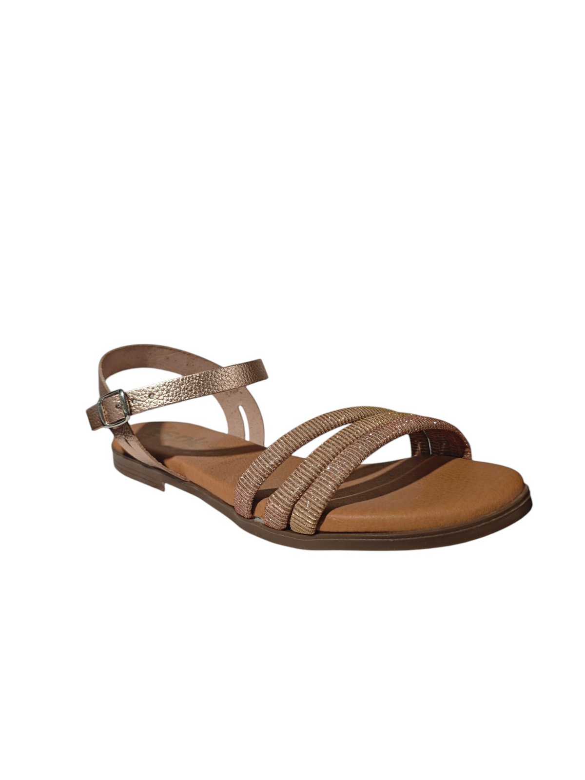 Sandalias Planas Tres Tiras