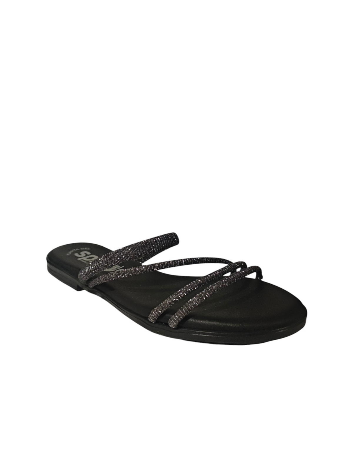 Sandalias Multi Tiras Brillo
