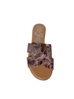 Sandalias Pala Piel Serpiente
