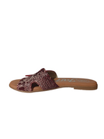 Sandalias Pala Piel Serpiente
