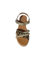 Sandalias Plataforma Leopard Tiras Brillo