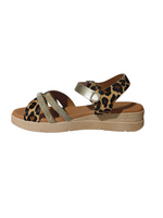 Sandalias Plataforma Leopard Tiras Brillo