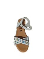 Sandalias Plataforma Blanca Multicolor