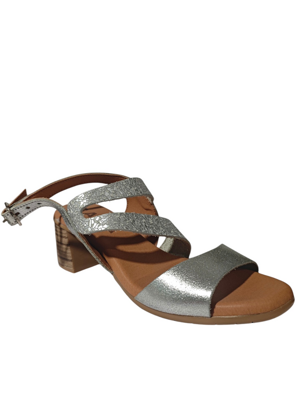 Sandalias Tacón Plata