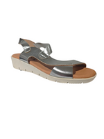 Sandalias Confort Plataforma Plata