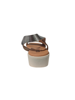Sandalias Confort Plataforma Plata
